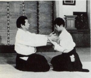 Abbildung: Morihiro Saitō bei einer Kokuyo-Ho Demonstration